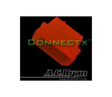 AC Ryan ACR-CB8553 Molex 4pin Male (UV-Rood)