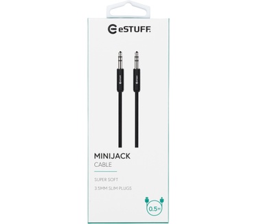 eStuff Minijack Cable 3.5mm 0,5m
