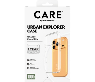 PanzerGlass CARE by PanzerGlass® Flagship Case Transparent Urban Explorer w. Clear Frame iPhone 17 Pro