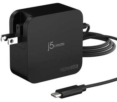 j5create 102W GaN PD USB-C 2-poorts lader met verwisselbare AC-stekkers
