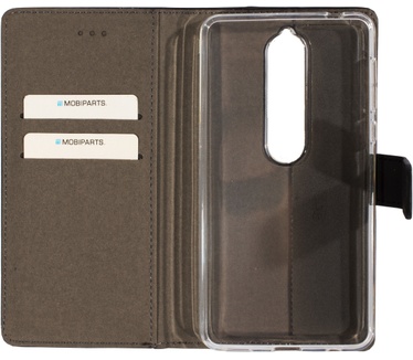 Mobiparts Premium Wallet TPU Case Nokia 6 (2018) Black