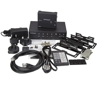 Startech.com Multi-Input HDBaseT extender met switch DP, VGA, HDMI over CAT5/CAT6 tot 4K