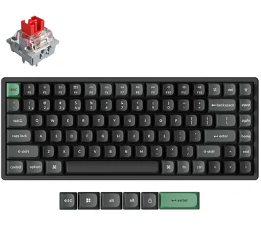 Keychron K2 Ultra 8K Wireless Custom Mechanical Keyboard, Apex Switch Red, QWERTY US