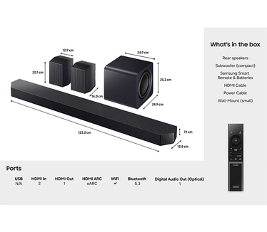 Samsung Cinematic Q-series Soundbar HW-Q990H (2026)