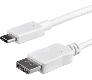 Startech.com 1 m USB-C naar DisplayPort kabel 4K 60Hz wit Wit