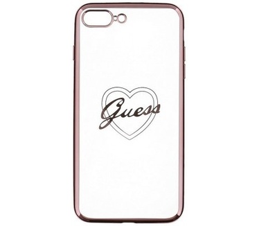 Guess Apple iPhone 7 Plus Heart TPU case - Rose Gold