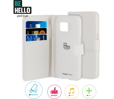 BeHello Samsung Galaxy S7 Wallet Case White