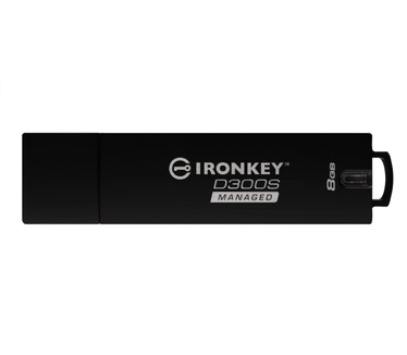 Kingston IronKey D300 Serialized Managed 8GB Zwart