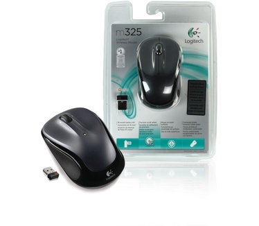 Logitech Wireless Mouse M325 (Donker Zilver)
