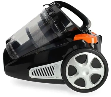 Nedis Zakloze Stofzuiger | Zakloos | 700 W | Stof capaciteit: 3.0 l | Combi-Borstel | Actieradius: 8.50 m | HEPA-luchtfilter | Antraciet / Oranje / Zwart