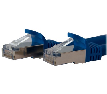 Startech.com 3 ft Blue Shielded Cat6a Molded STP Patch Cable