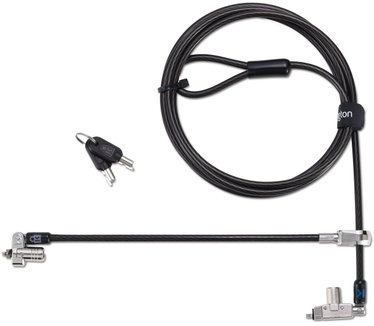 Kensington Slim N17 2.0 Keyed Dual Head Laptop Lock voor Wedge-Shaped Slots - Master Keyed