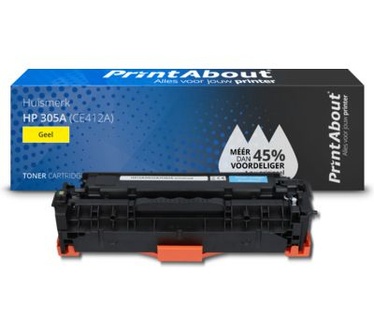 PrintAbout Huismerk HP 305A (CE412A) Toner Geel