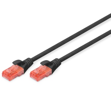 Digitus CAT 6 U-UTP 2m Rood, Zwart
