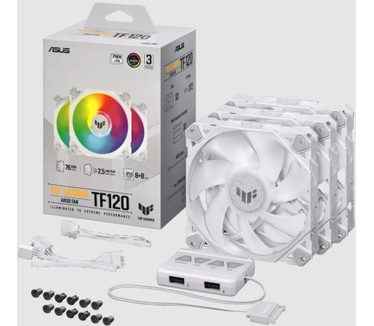 ASUS TUF GAMING TF120 ARGB WHITE EDITION 3IN1