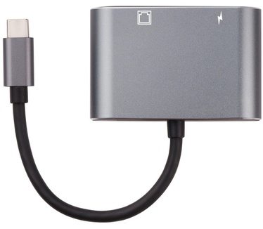 Microconnect USB3.1CETHPDBA Zwart