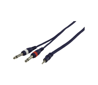 HQ Products 3.5mm Jack/2x 6.35mm Jack, 3m