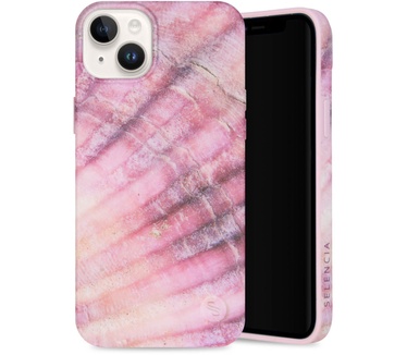 Selencia Aurora Fashion Backcover iPhone 14 Plus - Duurzaam hoesje - 100% gerecycled - Ocean Shell Purple