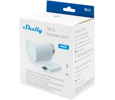 Shelly BLU TRV + BLU Gateway Gen3 - Radiator thermostaat