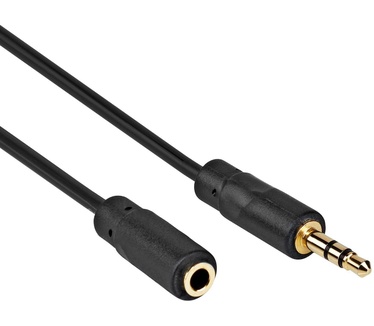 Allteq Jack verlengkabel - Zwart