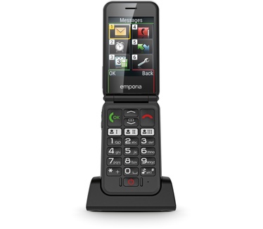emporia SIMPLICITYglam 4G Wit, Zwart