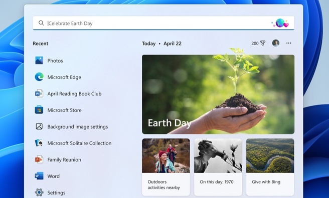 Windows 11 22572 Search Highlights