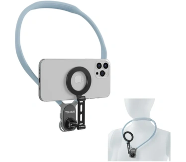 Telesin MagSafe Smartphone neck mount extra groot - Sky Blue