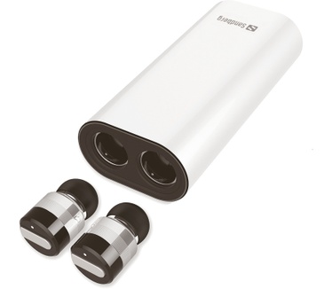 Sandberg Bluetooth Earbuds + Powerbank (Zilver, Zwart)