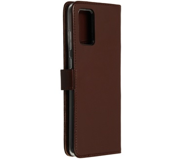 Selencia Echt Lederen Bookcase Samsung Galaxy S20 Plus - Bruin