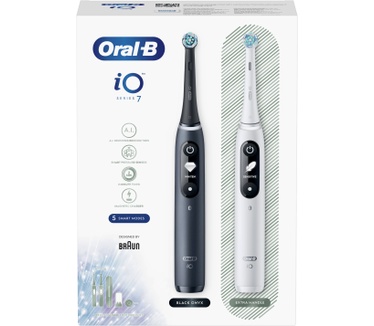 Oral-B Oral-B iO - 7 - Black & White Elektrische Tandenborstels Ontworpen Door Braun