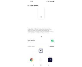 Oppo Find X3 Pro - Snelmenu