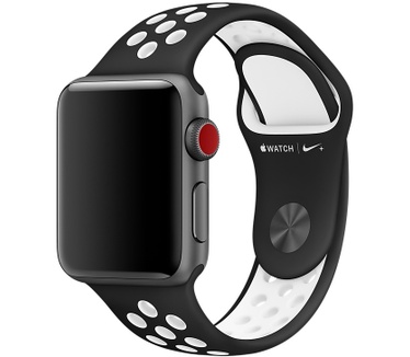 Apple Sportbandje van Nike ? Zwart/wit (38 mm) ? S/M en M/L