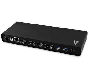 V7 Dual Universal Docking Station with USB-C Power Delivery
