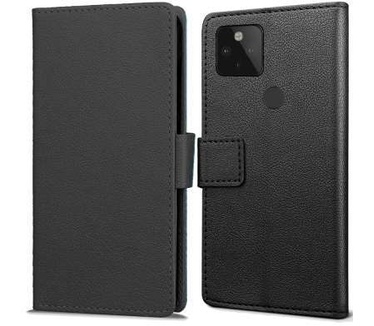 qMust Google Pixel 5 Wallet Hoesje Zwart