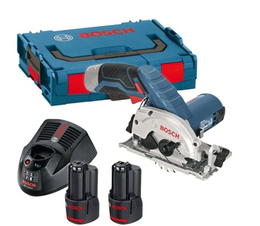 Bosch GKS 12V-26, L-BOXX, 2 Li-ion accu's (3,0 Ah) inbegrepen