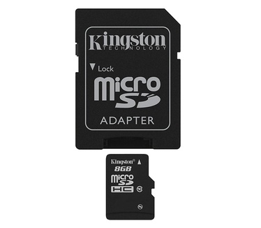 Kingston microSDHC 8 GB Class 10 + Adapter