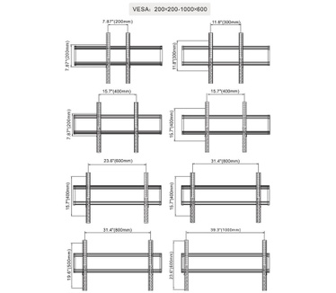 Multibrackets M Public Floorstand Dual Pillar 180 HD