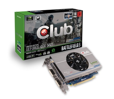 Club3D Coolstream Club3D GTX560 TI Coolstream 1GB Battlefield 3 Edition