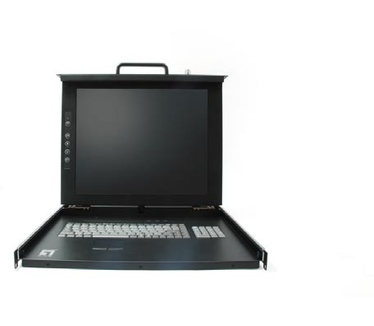LevelOne 15" LCD KVM Rack Console, German K/B