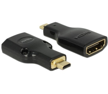 Delock HDMI Micro-D/HDMI-A, M/F, 4K