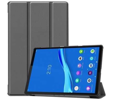 qMust Lenovo Tab M10 Plus Smart Tri-Fold Case - Grijs
