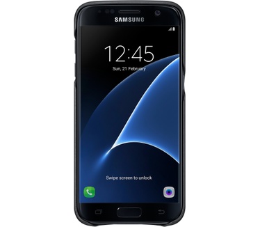 Samsung Galaxy S7 Leather Cover Zwart