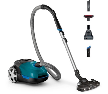 Philips Stofzuiger met zak, 99,9% stofopname, 900 W, 4 l