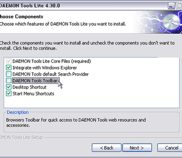 Daemon Tools 4.30.0 installatie screenshot (481 pix)