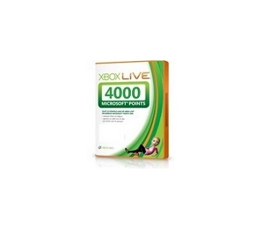 Microsoft Xbox Live 4000 Microsoft Points, Xbox 360