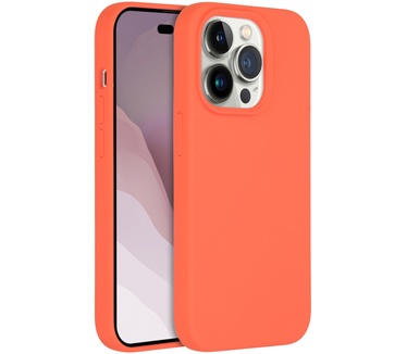 Accezz Liquid Silicone Backcover met MagSafe iPhone 14 Pro - Nectarine