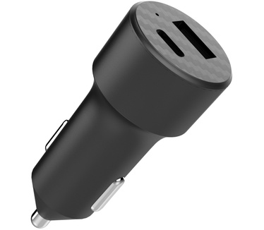 Accezz Car Charger met Micro-USB naar USB kabel - Autolader - 20 Watt - 1 meter - Zwart