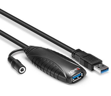 Lindy 10m USB 3.0 Zwart