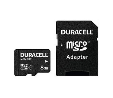 Duracell microSD Class 4 inclusief SD-adapter 8GB
