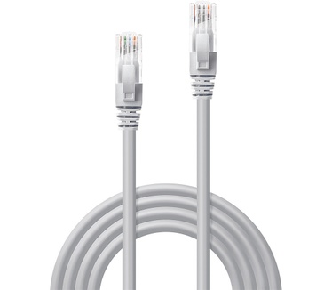 Lindy RJ-45 Cat6 U/UTP 0.5 m Grijs